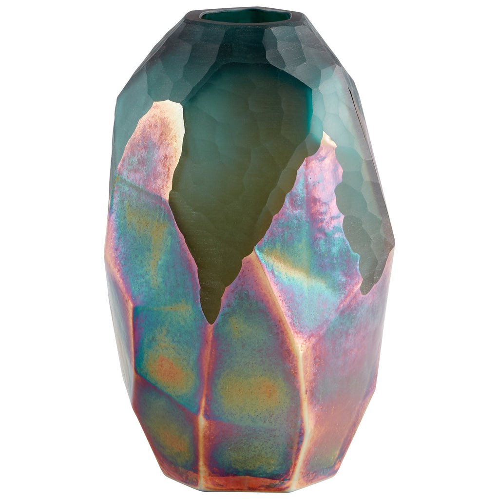 Roca Verde Vase - Green And Gold - Small | Cyan Design