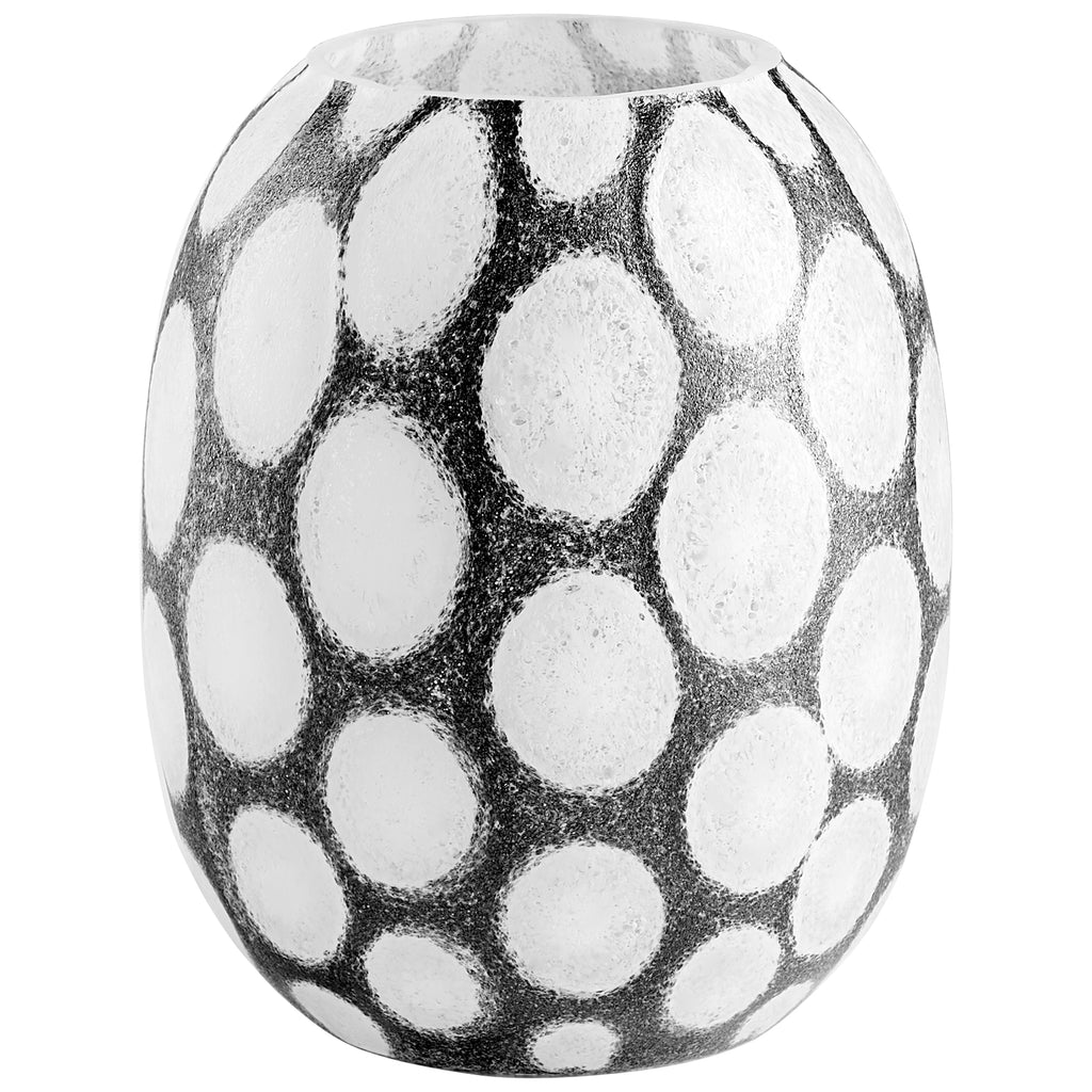 Brunson Vase - Brown And White - Small | Cyan Design