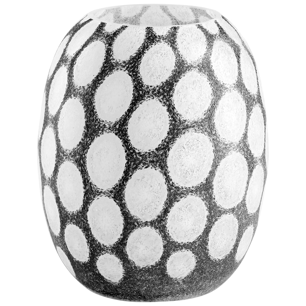 Brunson Vase - Brown And White - Large | Cyan Design