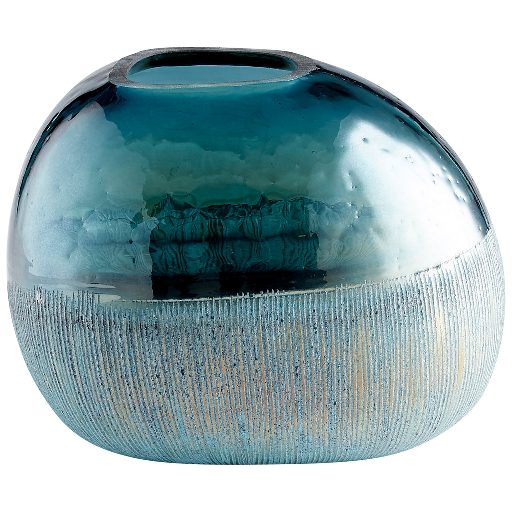 Cape Caspian Vase - Blue - Small | Cyan Design