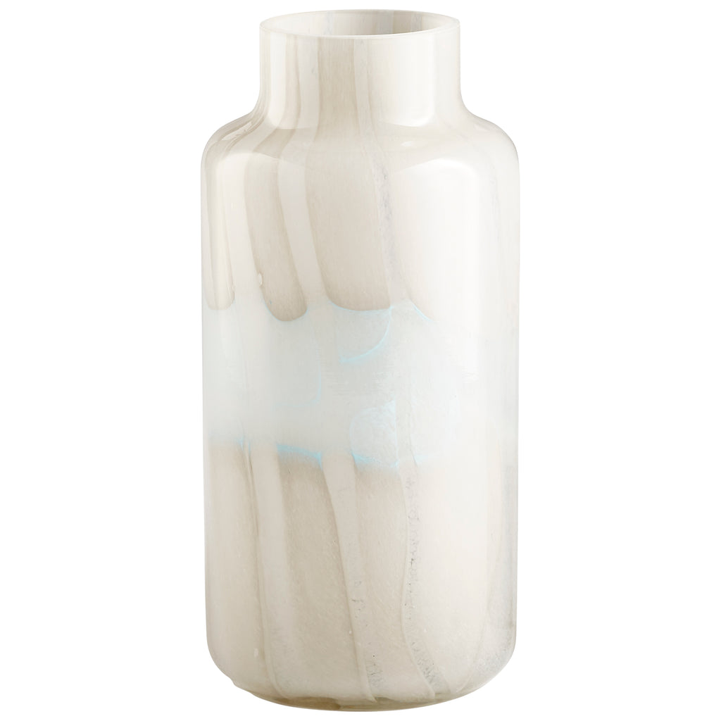 Lucerne Vase - Tan And Aqua - Large | Cyan Design