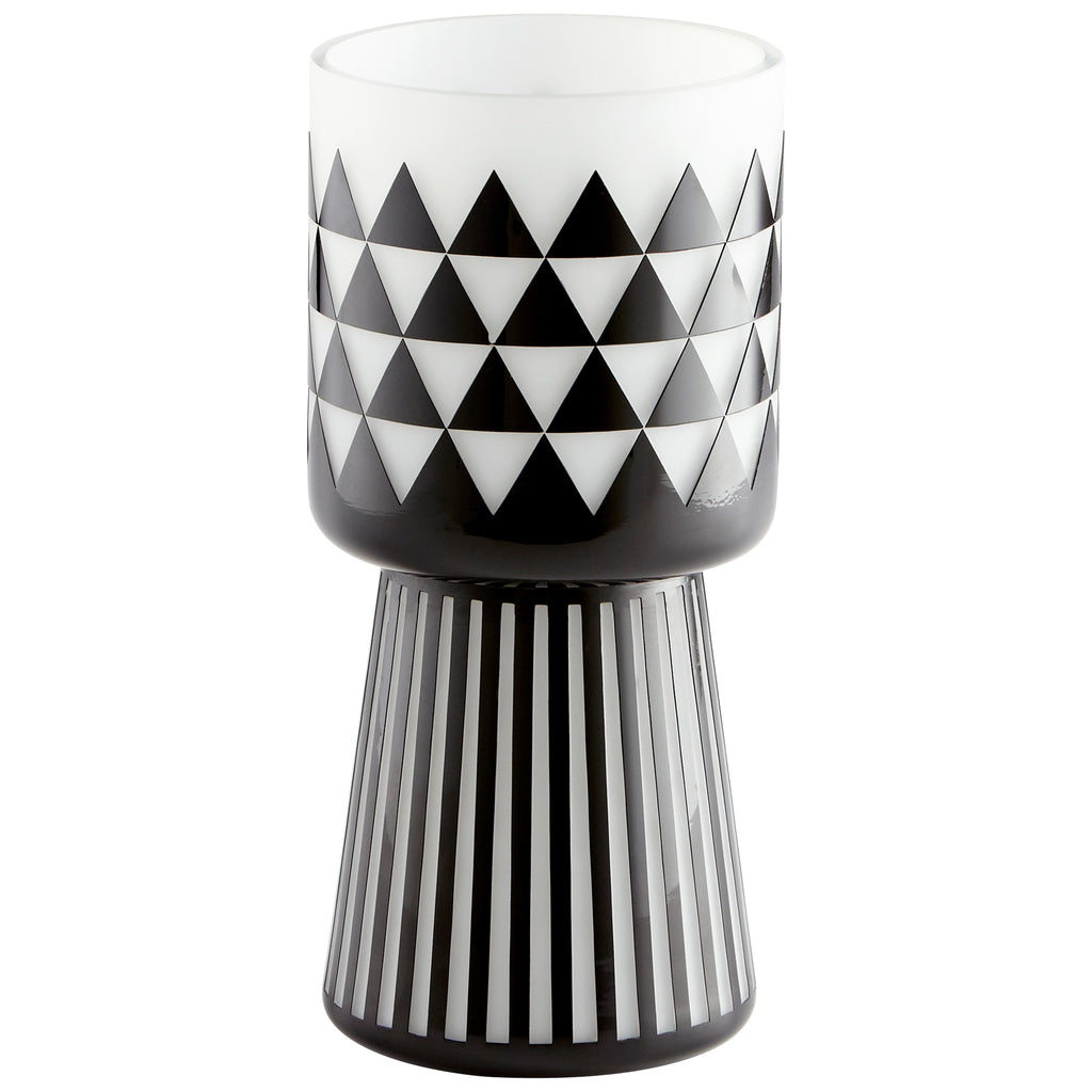 Vector Vase - Black And White - Medium | Cyan Design