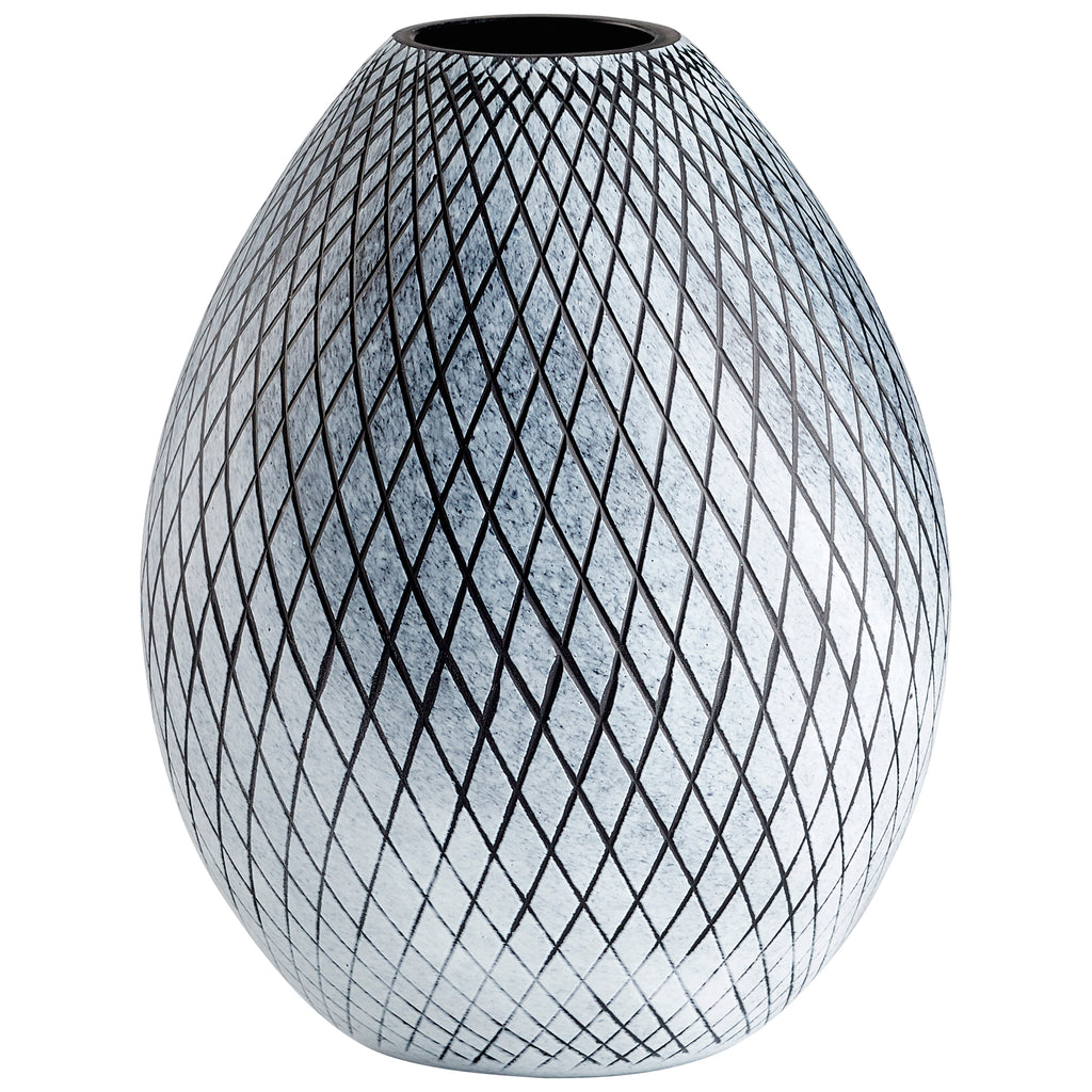 Bozeman Vase - Frosted Grey - Large | Cyan Design