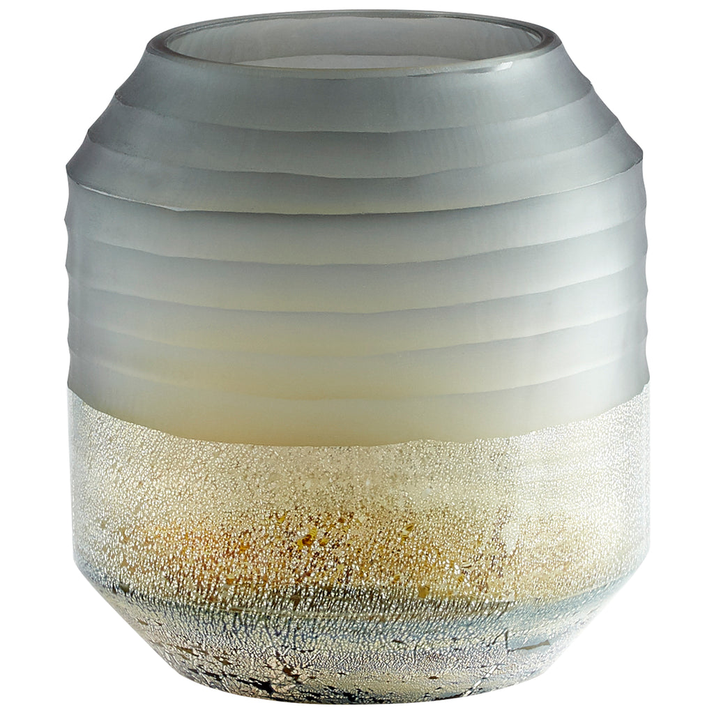 Alchemy Vase - Grey And Guilded Silver - Small | Cyan Design