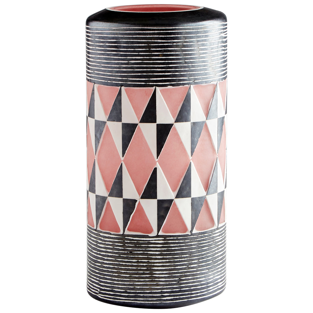 Mesa Vase - Black And White - Medium | Cyan Design