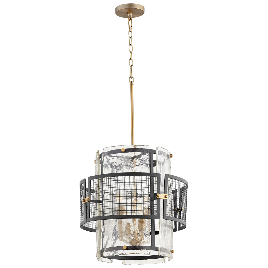 Panorama Chandelier - Noir & Aged Brass - Small | Cyan Design