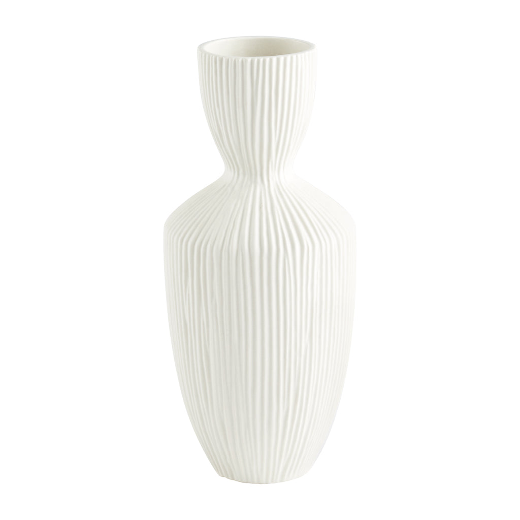 Bravo Vase - White - Small | Cyan Design