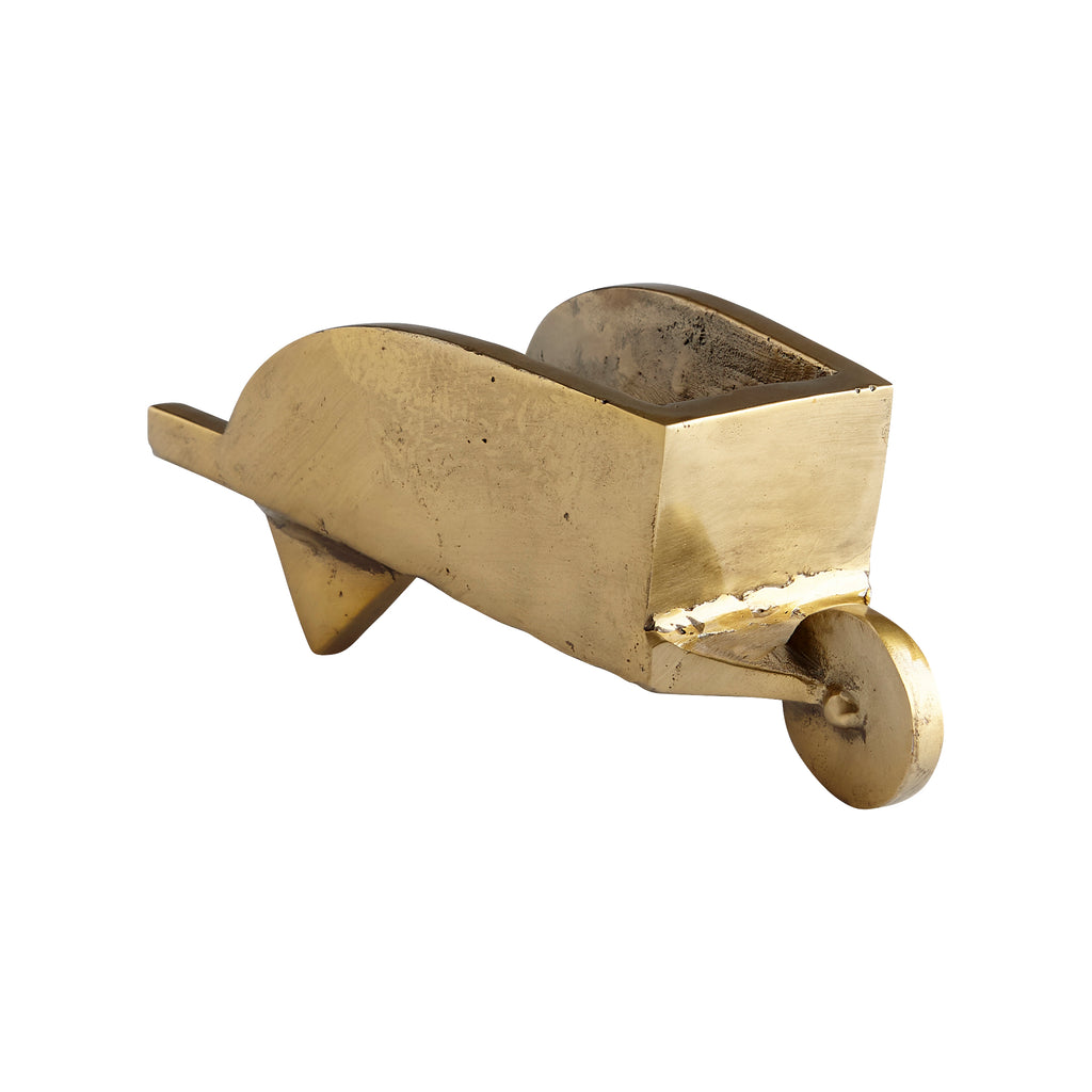 Wheelbarrow Token - Aged Brass | Cyan Design