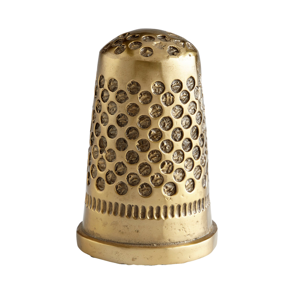 Sewing Thimble Token - Aged Brass | Cyan Design