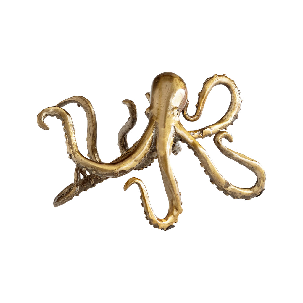 Octopus Shelf Decor - Aged Brass | Cyan Design