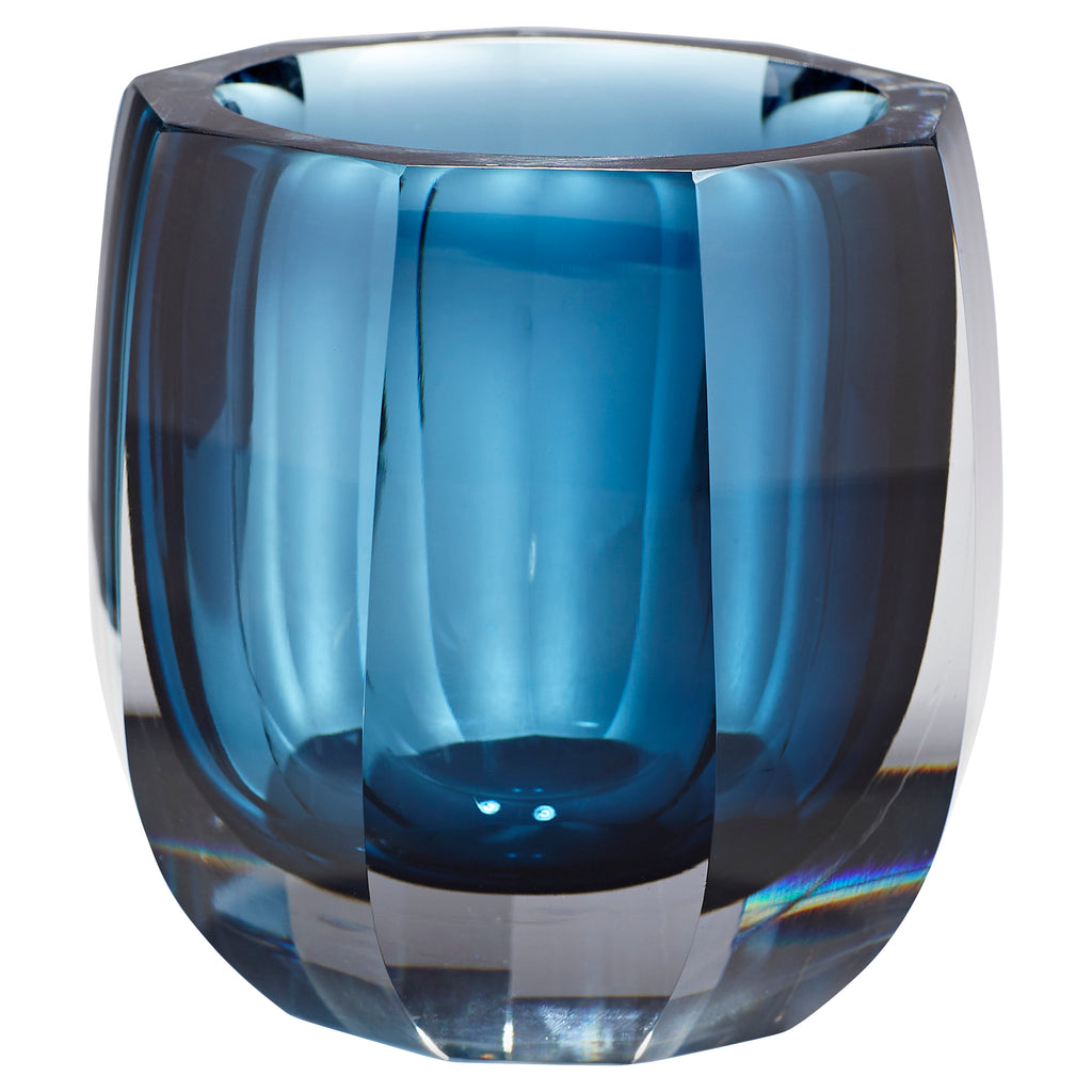 Azure Oppulence Vase - Blue & Clear - Large | Cyan Design