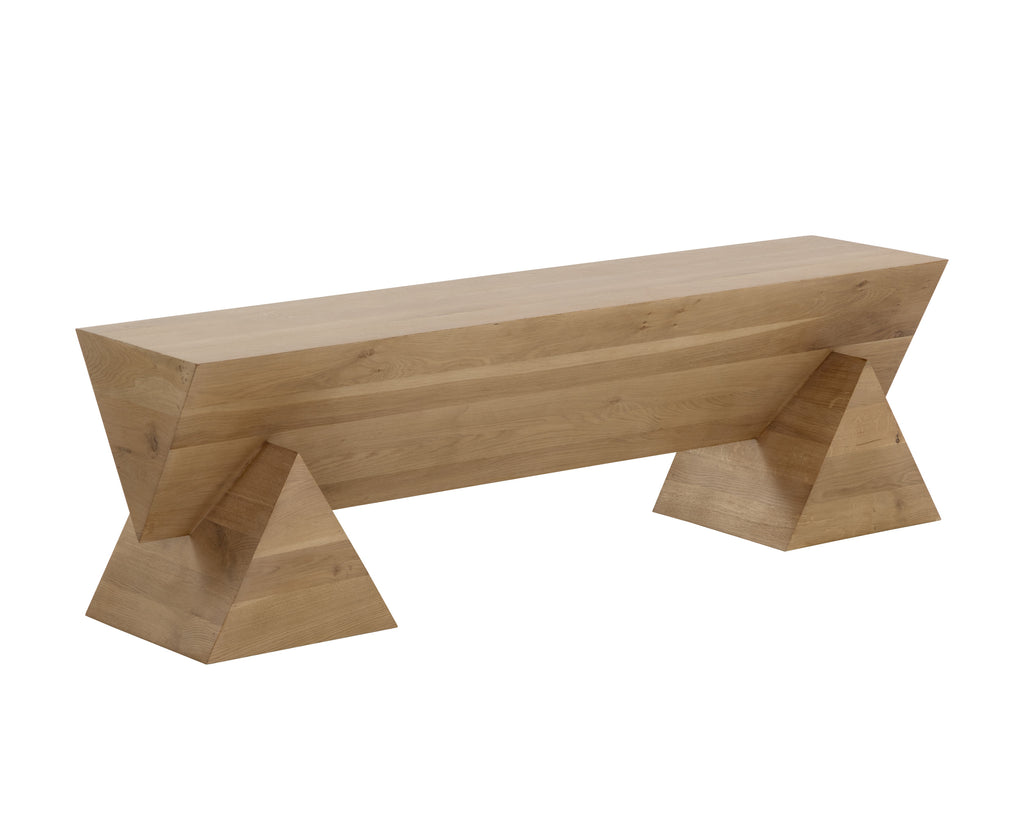 Gregor Bench - Rustic Oak | Sunpan Furniture - 111327