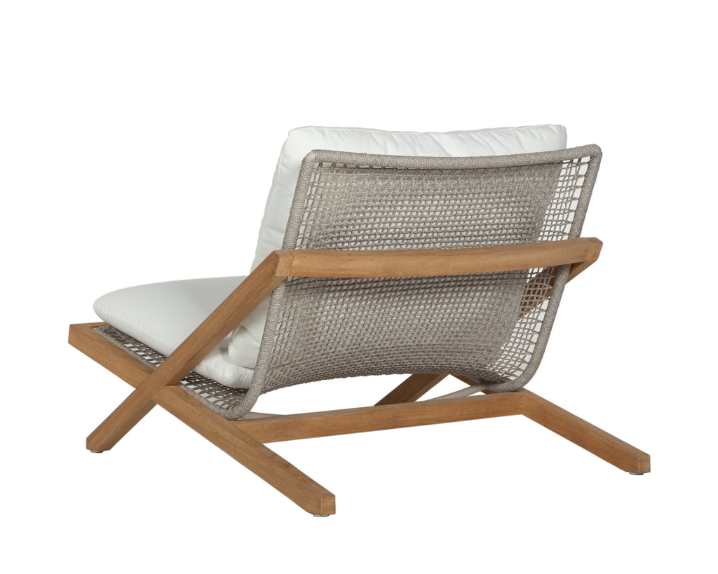 Bari Lounge Chair - Natural - Stinson White | Sunpan Furniture - 109461