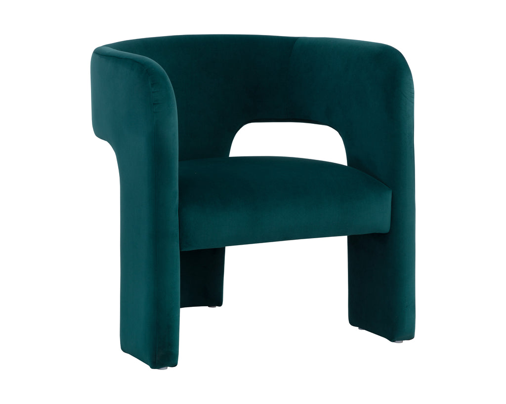 Isidore Lounge Chair - Meg Teal | Sunpan Furniture - 109721