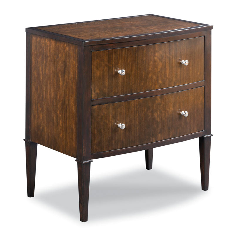 Bow Front Bedside Chest | Woodbridge Furniture - 1212-05