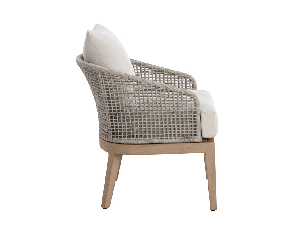 Capri Lounge Chair - Drift Brown - Palazzo Cream | Sunpan Furniture - 110946