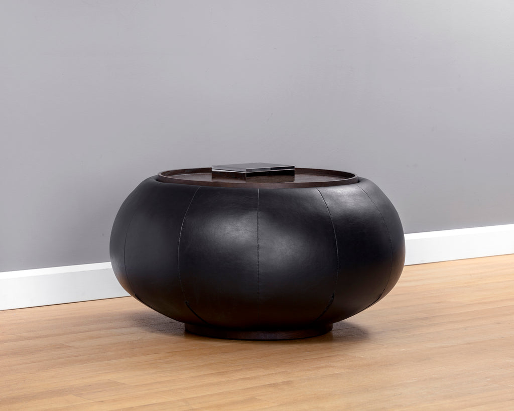 Zenzi Storage Coffee Table - Bravo Black | Sunpan Furniture - 106398