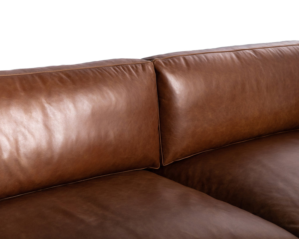 Rogers Sofa - Shalimar Tobacco Leather | Sunpan Furniture - 110582