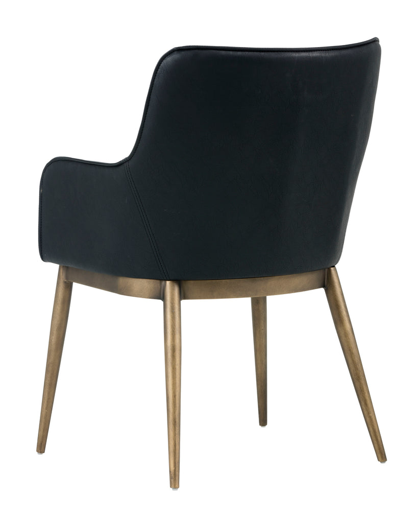 Franklin Dining Armchair - Vintage Black | Sunpan Furniture - 102355