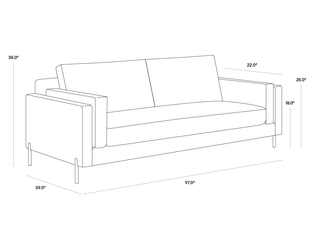 Lonsdale Sofa - Broderick Natural | Sunpan Furniture - 106868