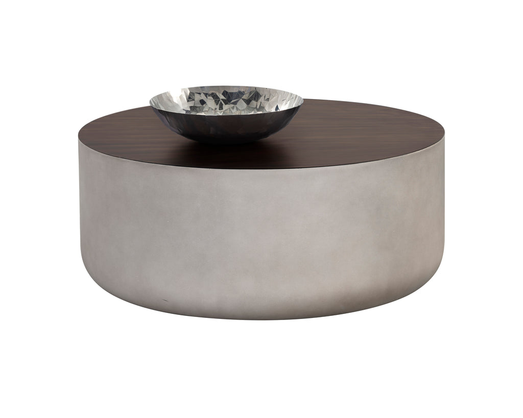 Diaz Coffee Table - Grey - Wood Grain Brown | Sunpan Furniture - 107196