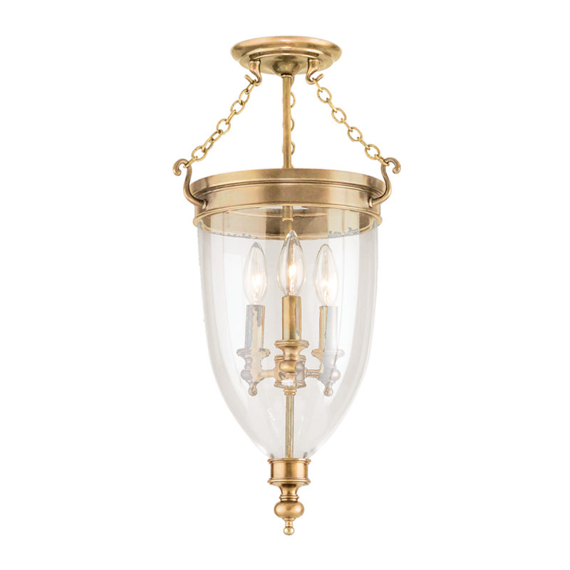 Hanover Semi Flush | Hudson Valley Lighting - 141-AGB