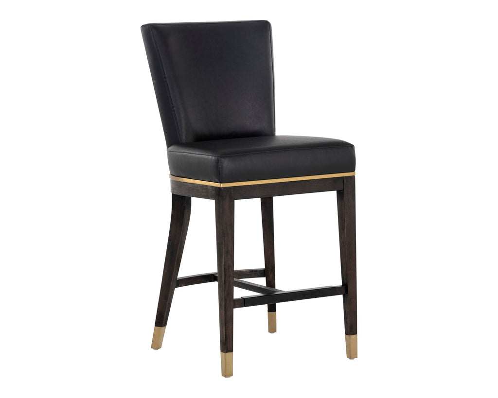 Alister Counter Stool - Bravo Black / Abbington Black | Sunpan Furniture - 107444