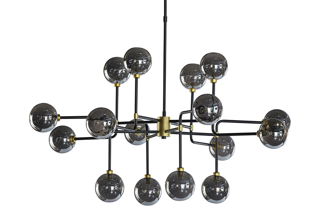 Deimos Chandelier - Large - Smoke Grey | Sunpan Furniture - 105527