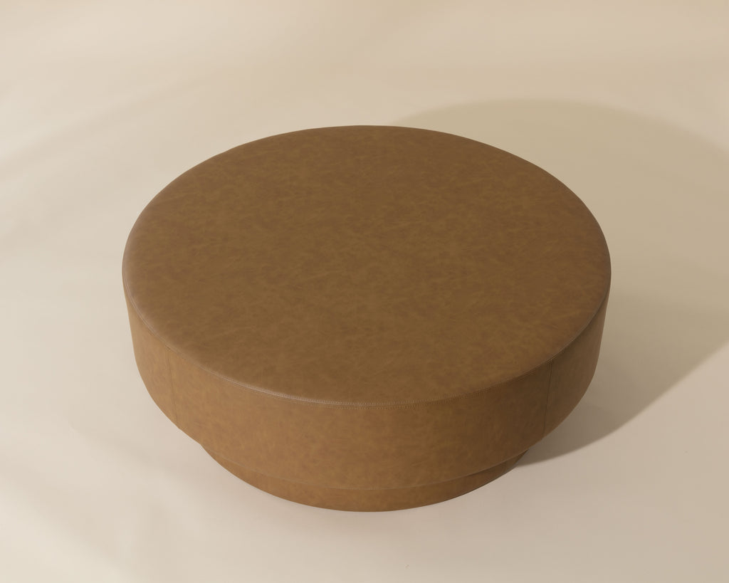 Arlo Ottoman - Milliken Cognac | Sunpan Furniture - 111671