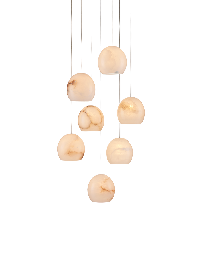 Currey & Co Lazio 7-Light Round Multi-Drop Pendant | 9000-0897