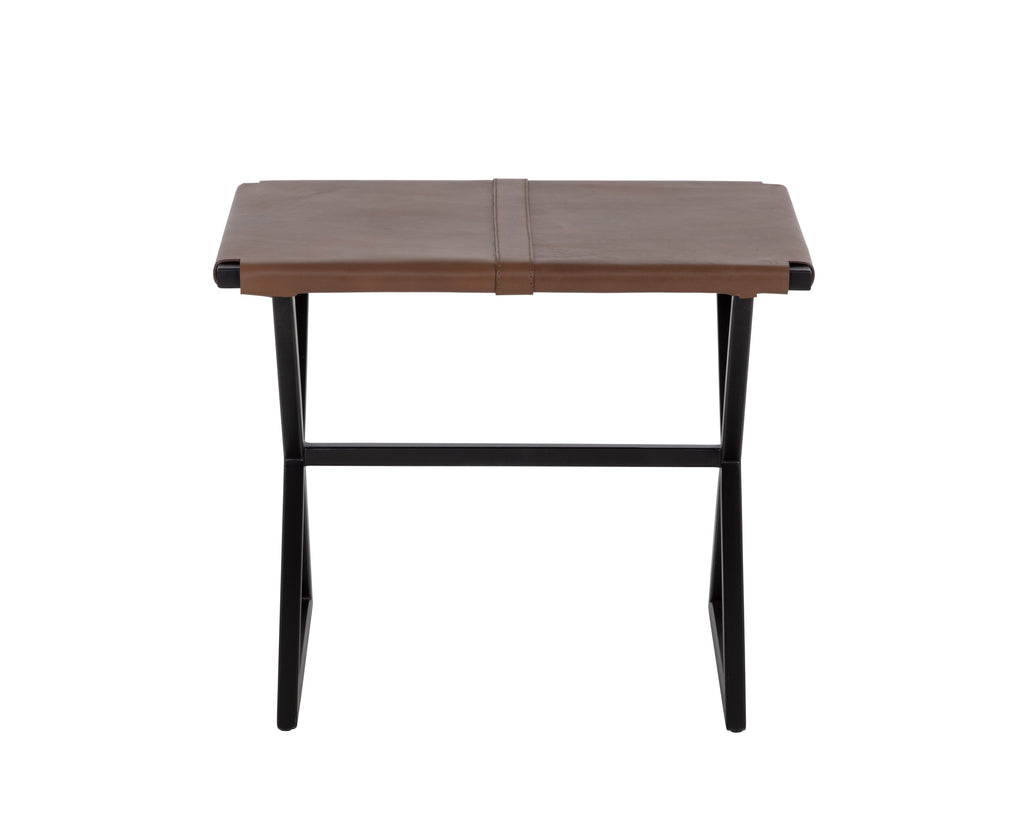 Elon Stool - Vintage Cognac Leather | Sunpan Furniture - 109164