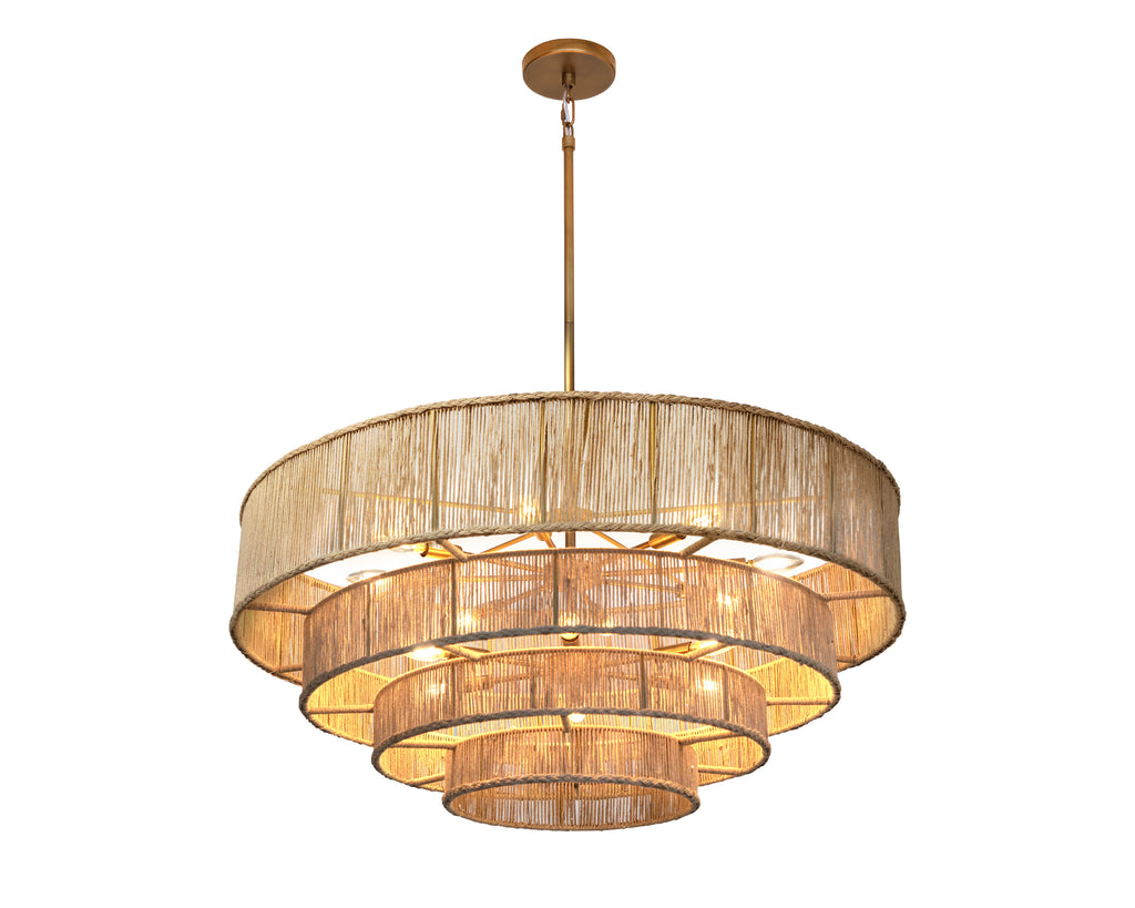 Lumina Chandelier - Natural Jute | Sunpan Furniture - 111708