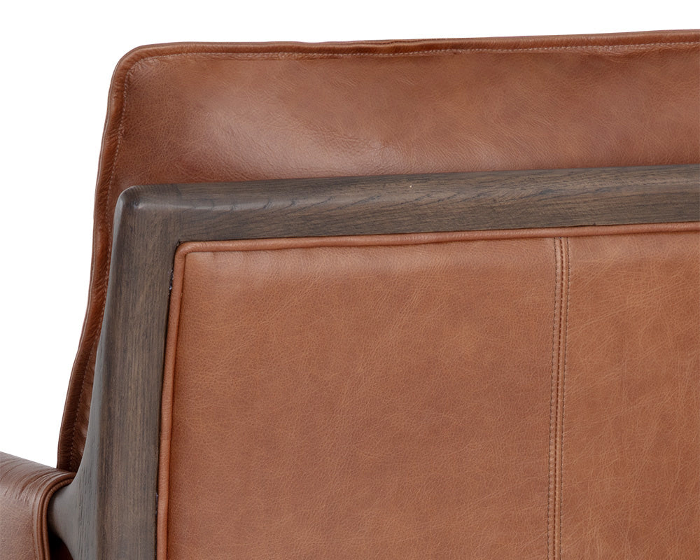 Mauti Armchair - Brown - Shalimar Tobacco Leather | Sunpan Furniture - 110571