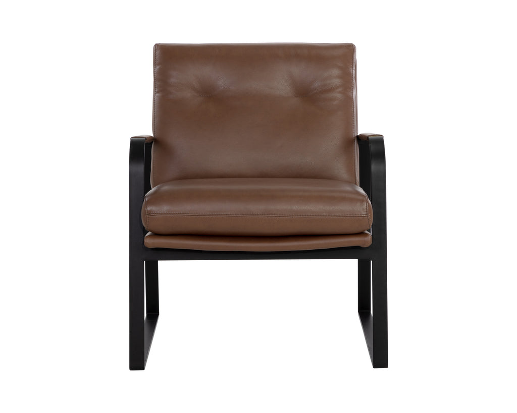 Sterling Lounge Chair - Missouri Mahogany Leather | Sunpan Furniture - 107698