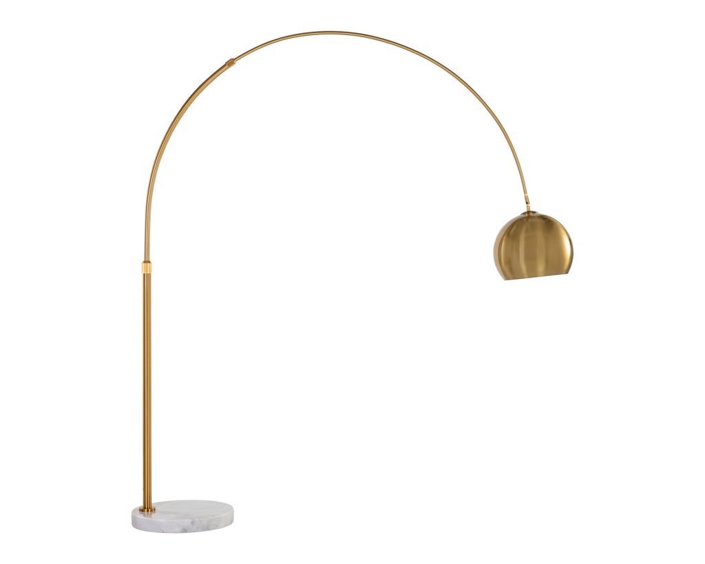 Vern Floor Lamp - Brass | Sunpan Furniture - 106797