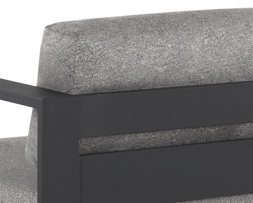 Tavira Armchair - Charcoal - Lanikai Salt And Pepper | Sunpan Furniture - 109655