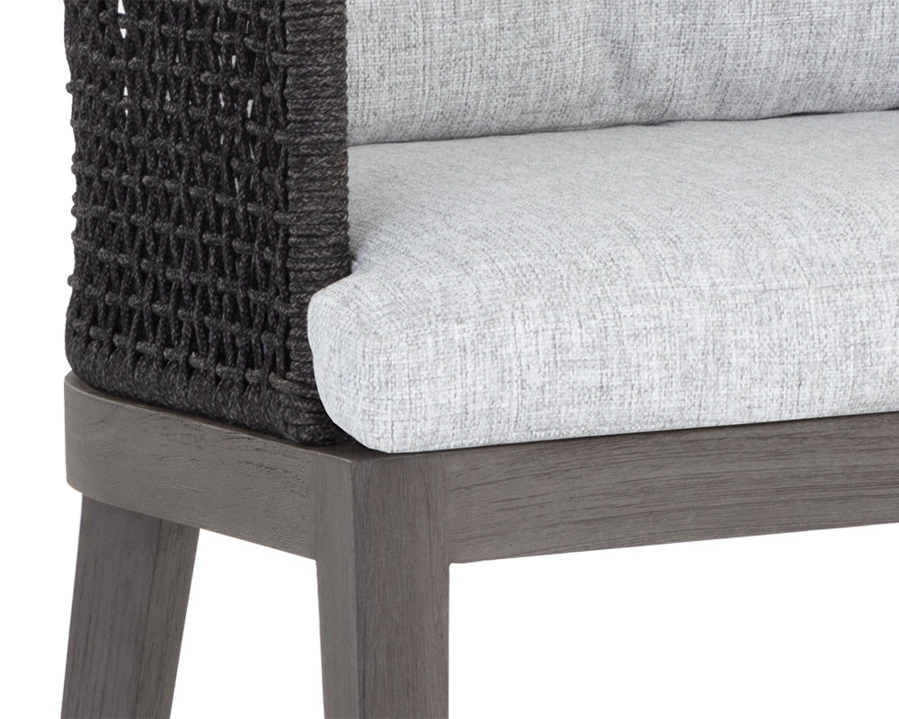 Capri Counter Stool - Smoke Grey - Copacabana Marble | Sunpan Furniture - 109527