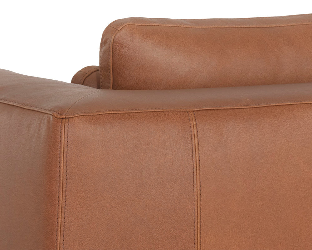 Burr Armchair - Behike Saddle Leather | Sunpan Furniture - 106138