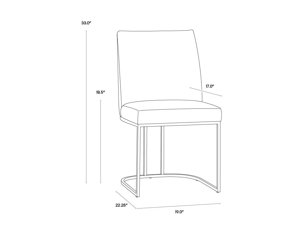 Rayla Dining Chair - Belfast Oatmeal | Sunpan Furniture - 106178