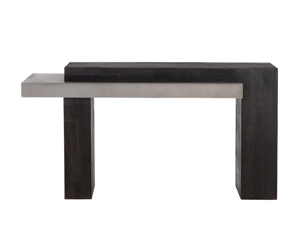 Herriot Console Table - Dark Brown / Grey | Sunpan Furniture - 108549