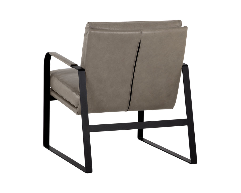 Sterling Lounge Chair - Missouri Stone Leather | Sunpan Furniture - 108724