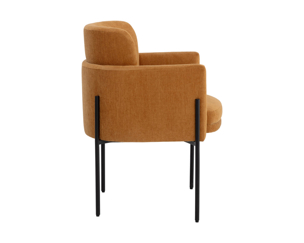 Richie Dining Armchair - Black - Danny Amber | Sunpan Furniture - 108859