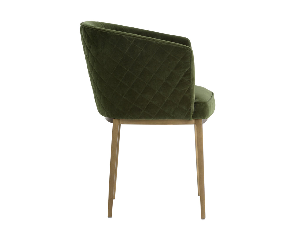 Cornella Dining Armchair - Forest Green | Sunpan Furniture - 103524