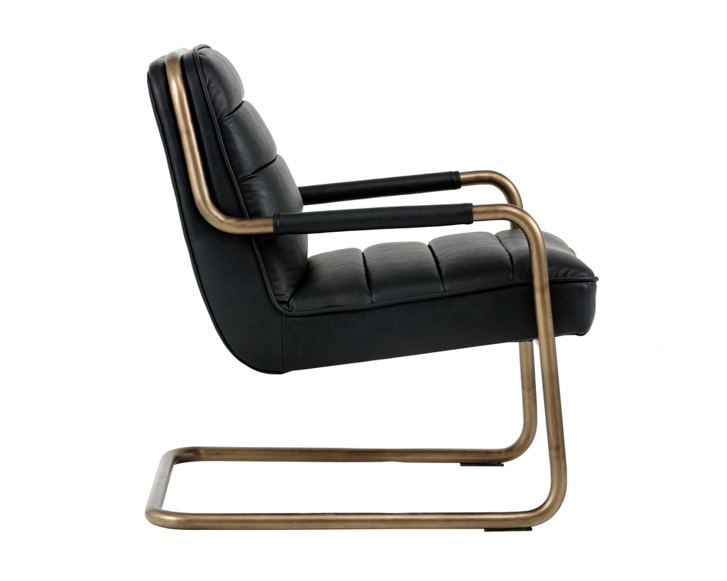 Lincoln Lounge Chair - Vintage Black | Sunpan Furniture - 102583