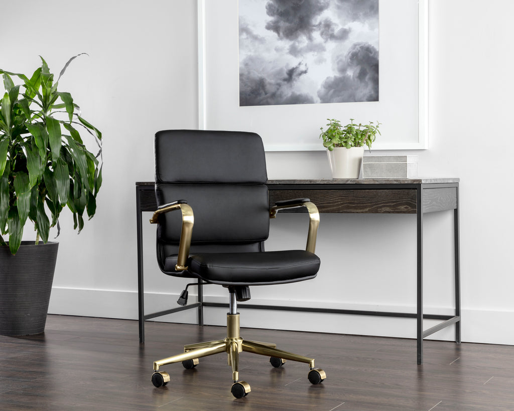 Kleo Office Chair - Onyx | Sunpan Furniture - 107979