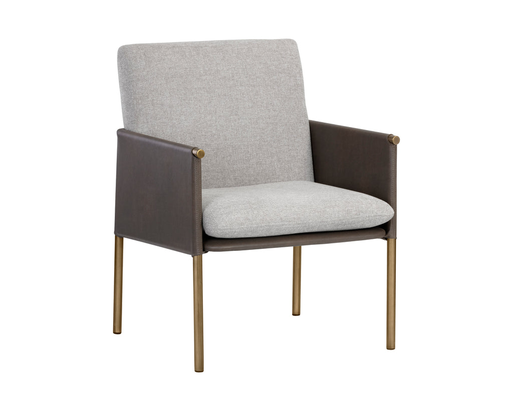 Bellevue Lounge Chair - Belfast Heather Grey / Bravo Ash | Sunpan Furniture - 106183