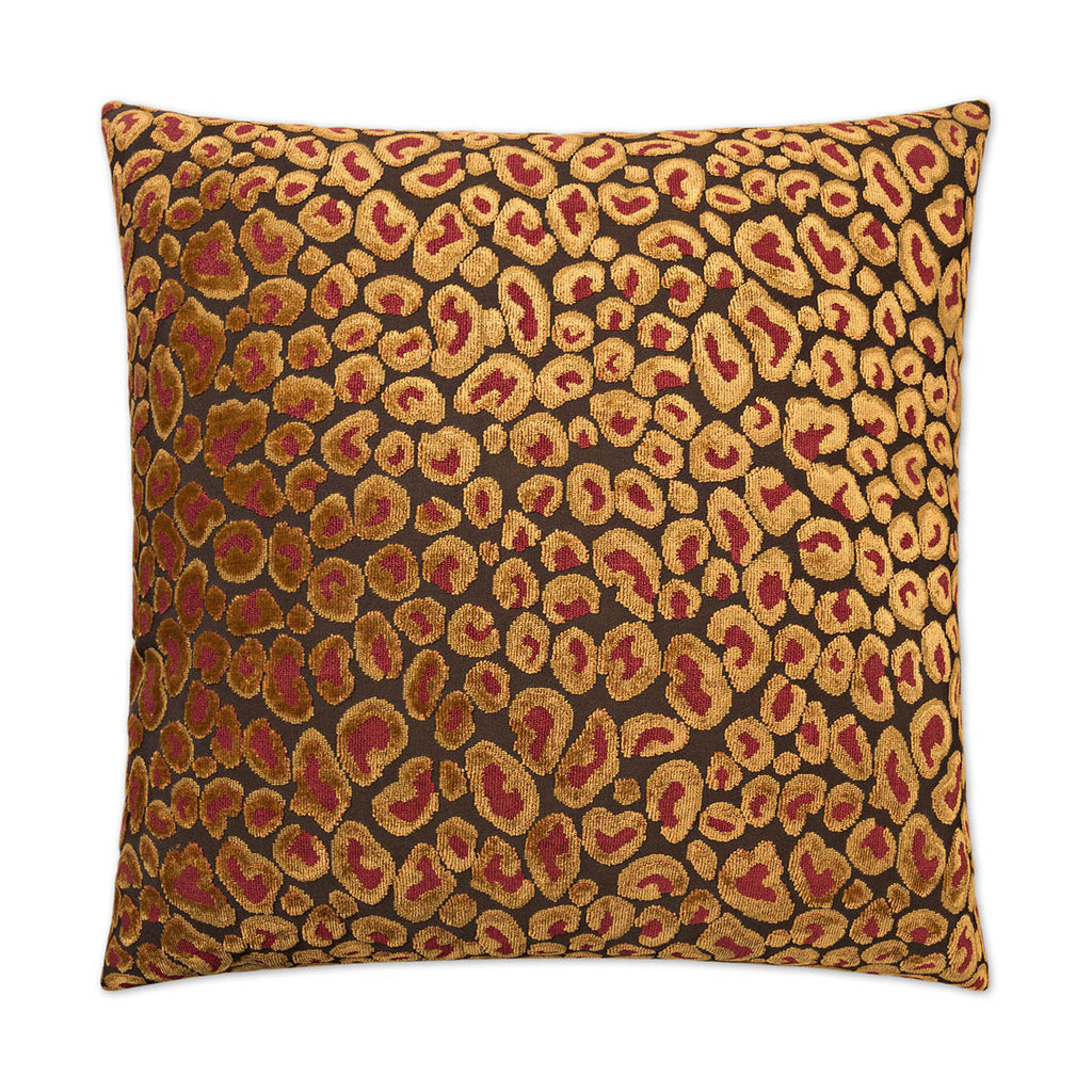 Cheetah Decorative Throw Pillow - Ruby | DV Kap