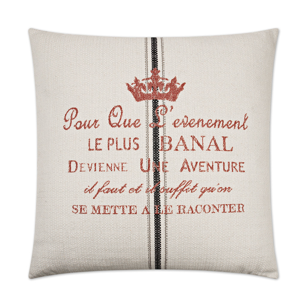 Aventure Decorative Throw Pillow - Natural | DV Kap