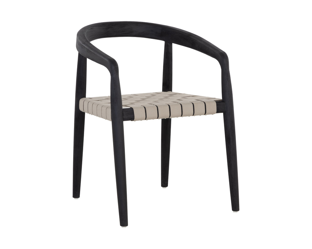 Cayman Dining Armchair - Charcoal | Sunpan Furniture - 109043