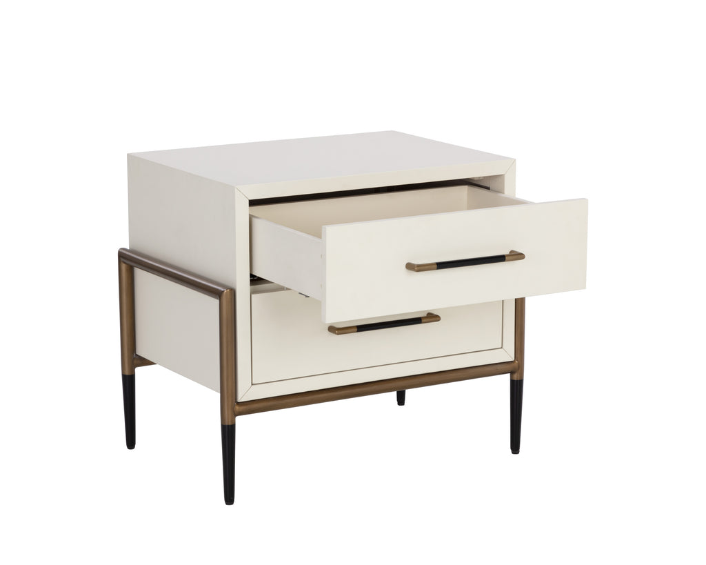 Weldrick Nightstand - Oyster | Sunpan Furniture - 110813